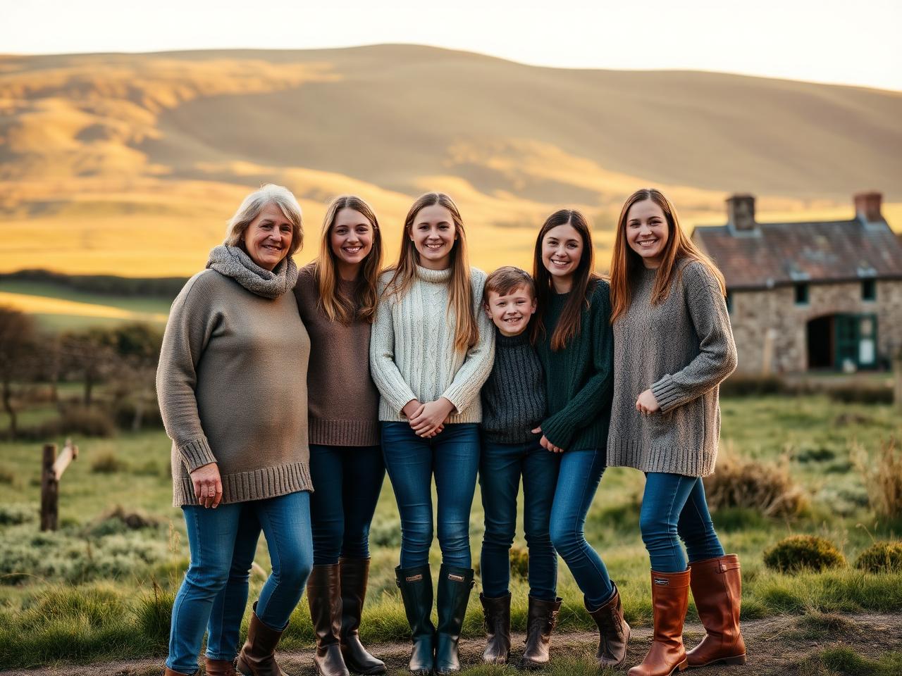 Richard, Mandy, Tegan, Ella and Kian — the family behind Tor Cefn